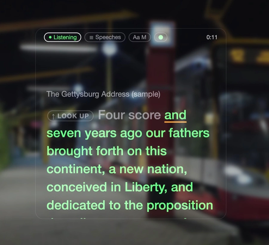 Prompter screenshot
