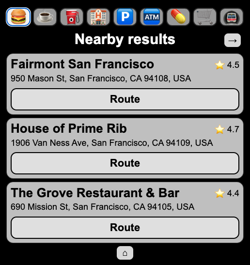 Nav Shortcuts screenshot