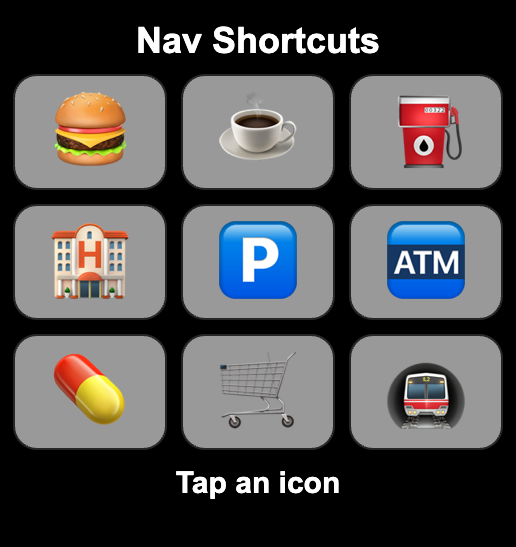Nav Shortcuts screenshot